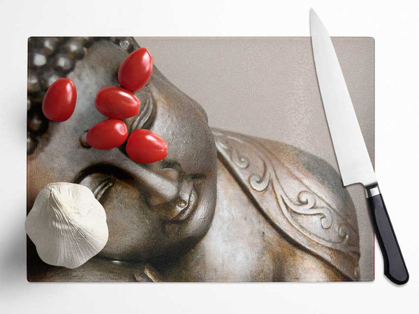 Peaceful Buddha Glass Chopping Board