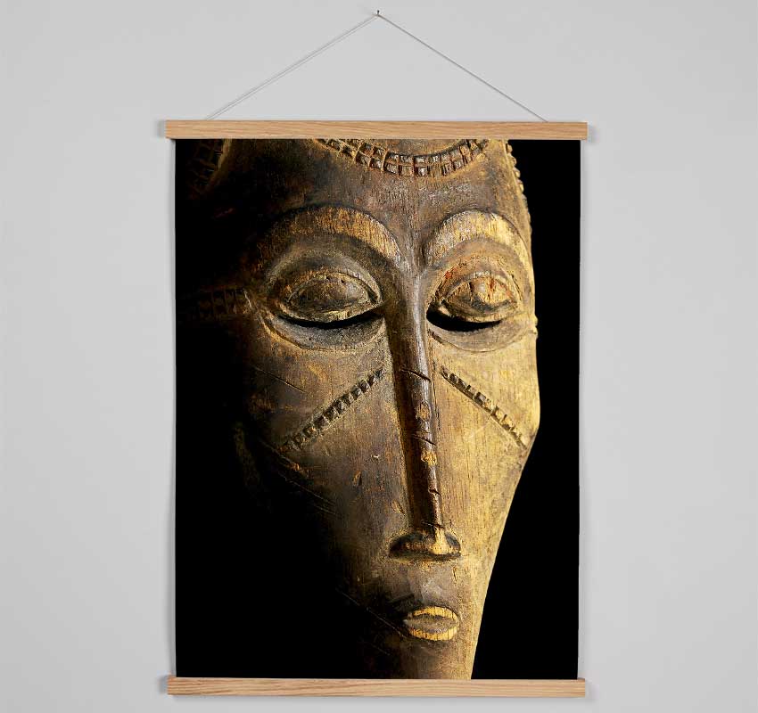 Tribal Face Mask Hanging Poster - Wallart-Direct UK