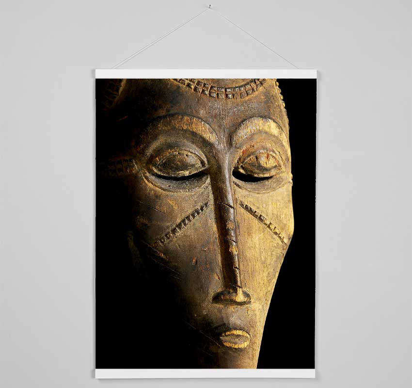 Tribal Face Mask Hanging Poster - Wallart-Direct UK