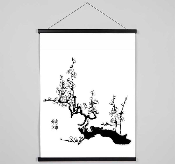 Japanese Tree Of Life Hanging Poster - Wallart-Direct UK