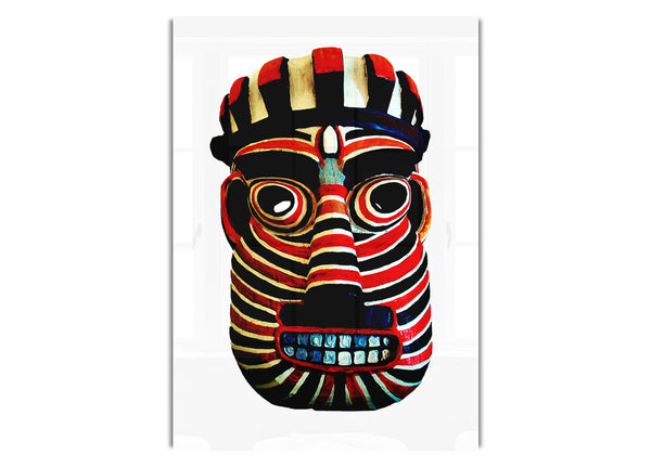 Tribal Maske Rot Ethnisch