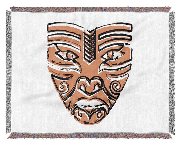 Mask Of Men Woven Blanket