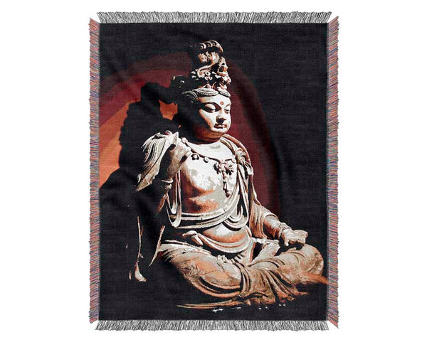 Buddha Peace Within Woven Blanket