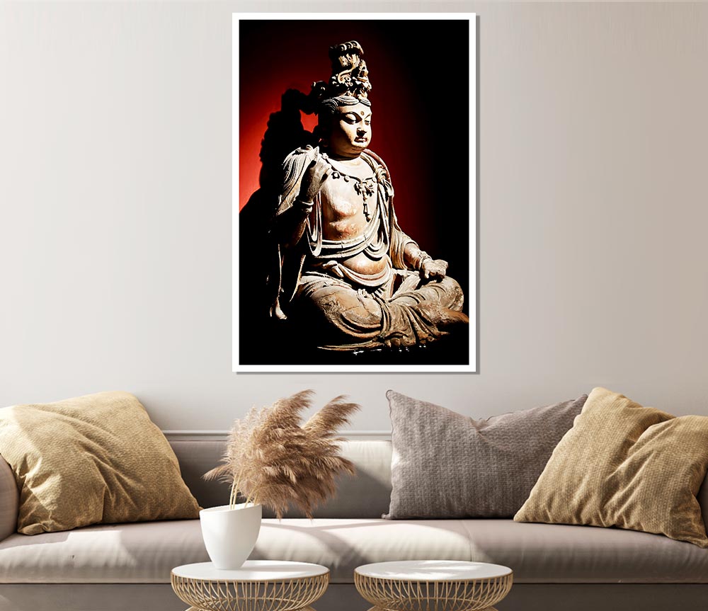 Buddha Peace Within Print Poster Wall Art