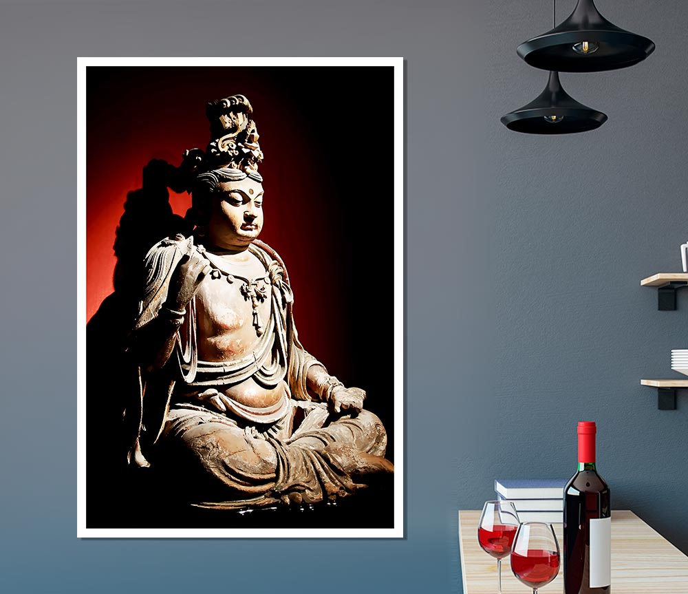 Buddha Peace Within Print Poster Wall Art