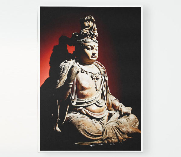 Buddha Peace Within Print Poster Wall Art