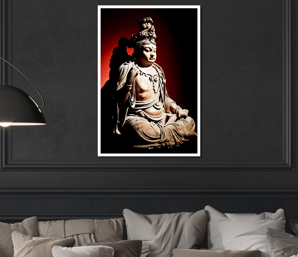 Buddha Peace Within Print Poster Wall Art