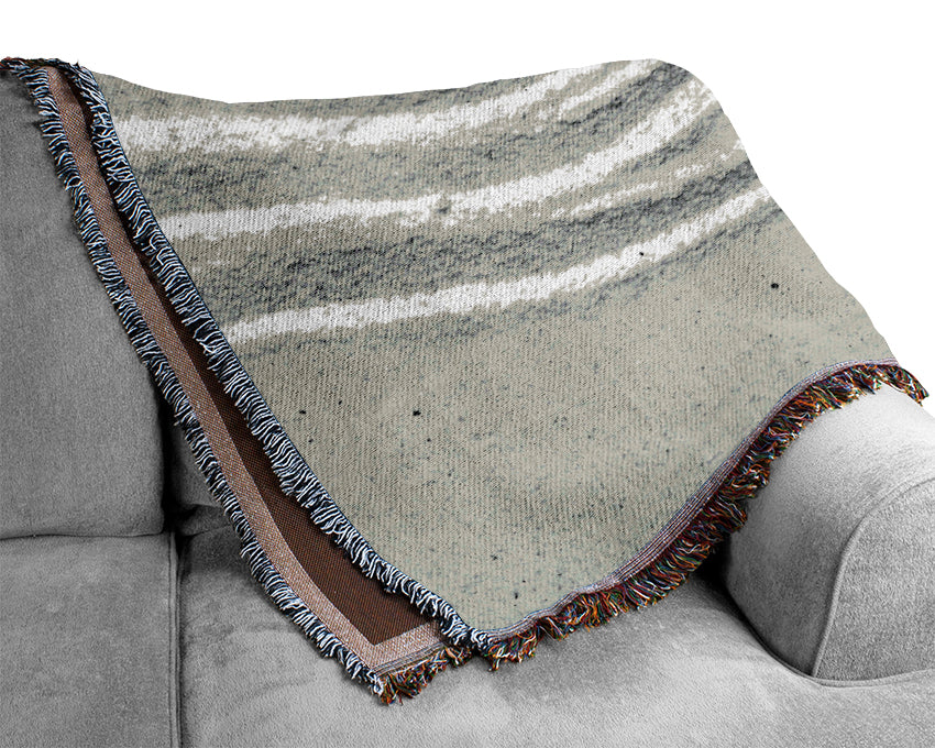 Zen Garden Pebble Woven Blanket