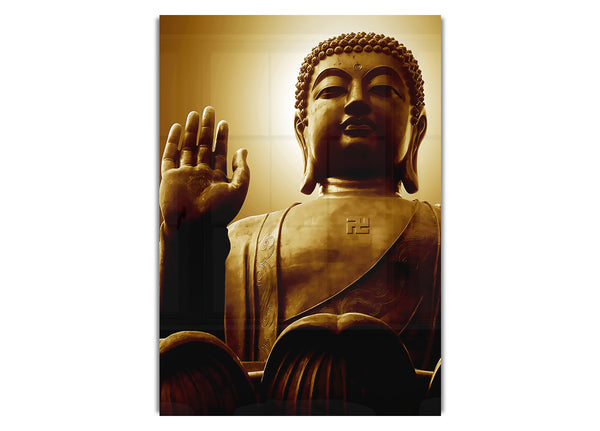 Sepia Buddha Statue