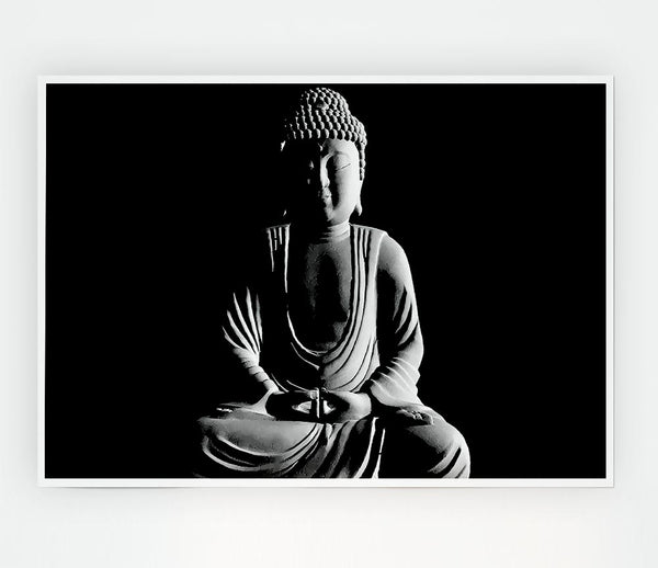 Buddha Light Print Poster Wall Art