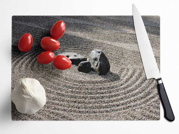 Stone Crop Glass Chopping Board