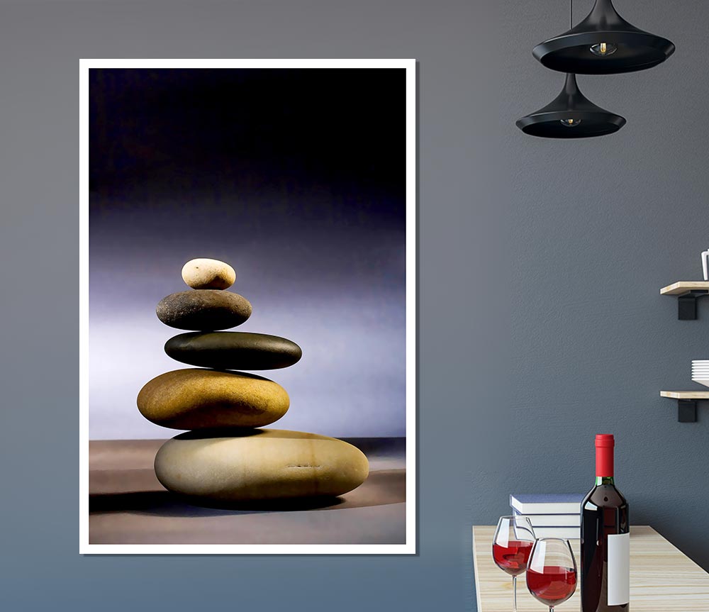 The Balance Of Stone Print Poster Wall Art