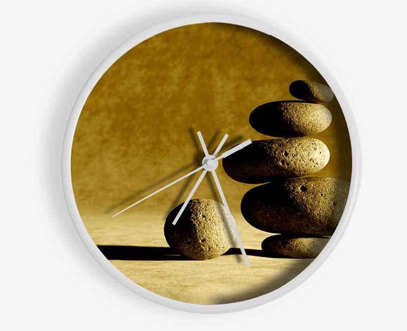 Golden Stone Age Clock - Wallart-Direct UK