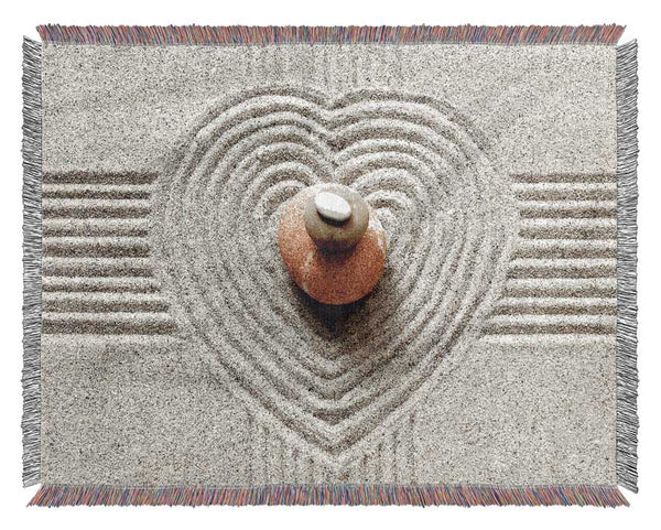 Love Heart Stones Woven Blanket