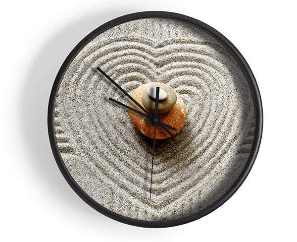 Love Heart Stones Clock - Wallart-Direct UK