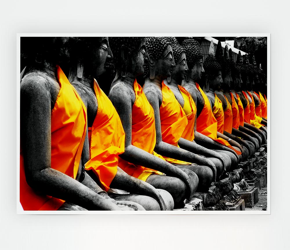 Buddha Statue Gods Print Poster Wall Art