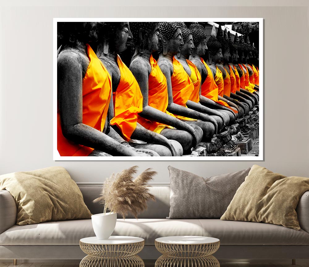 Buddha Statue Gods Print Poster Wall Art