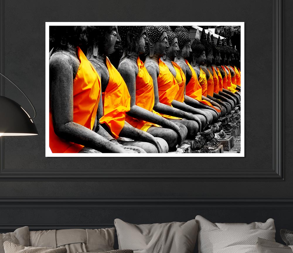 Buddha Statue Gods Print Poster Wall Art