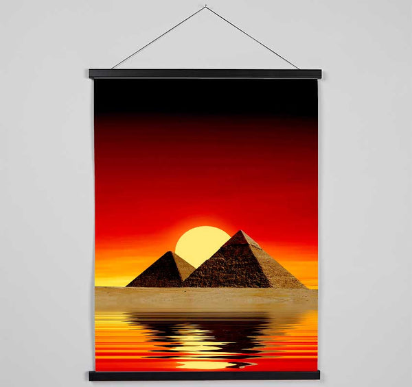 Egyptian Pyramid Reflections Hanging Poster - Wallart-Direct UK