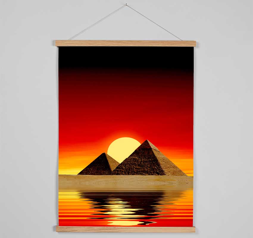 Egyptian Pyramid Reflections Hanging Poster - Wallart-Direct UK