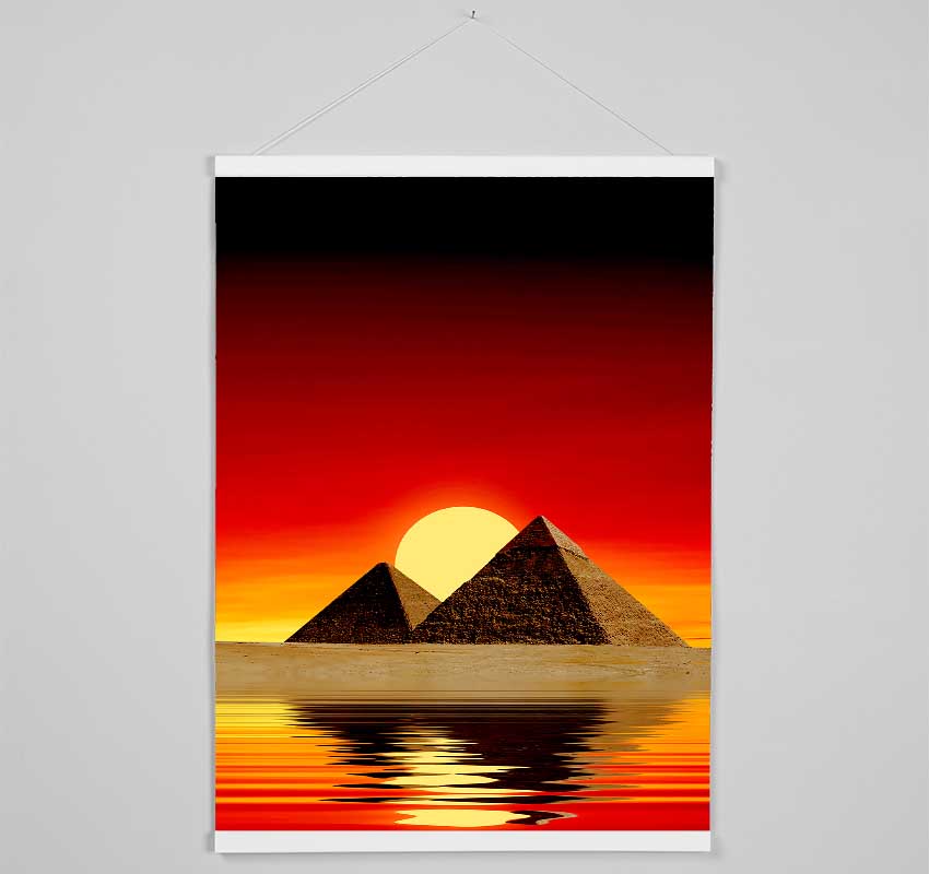 Egyptian Pyramid Reflections Hanging Poster - Wallart-Direct UK