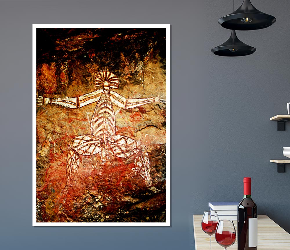 Ancient Cave Art Print Poster Wall Art