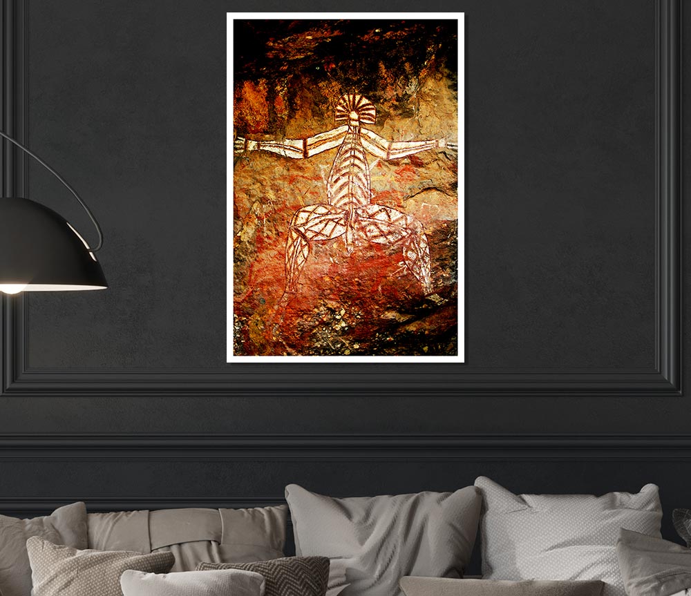 Ancient Cave Art Print Poster Wall Art