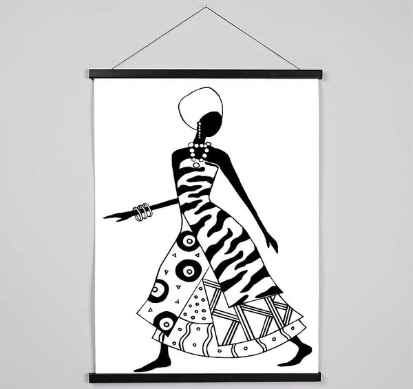 Tribal Dress Hanging Poster - Wallart-Direct UK