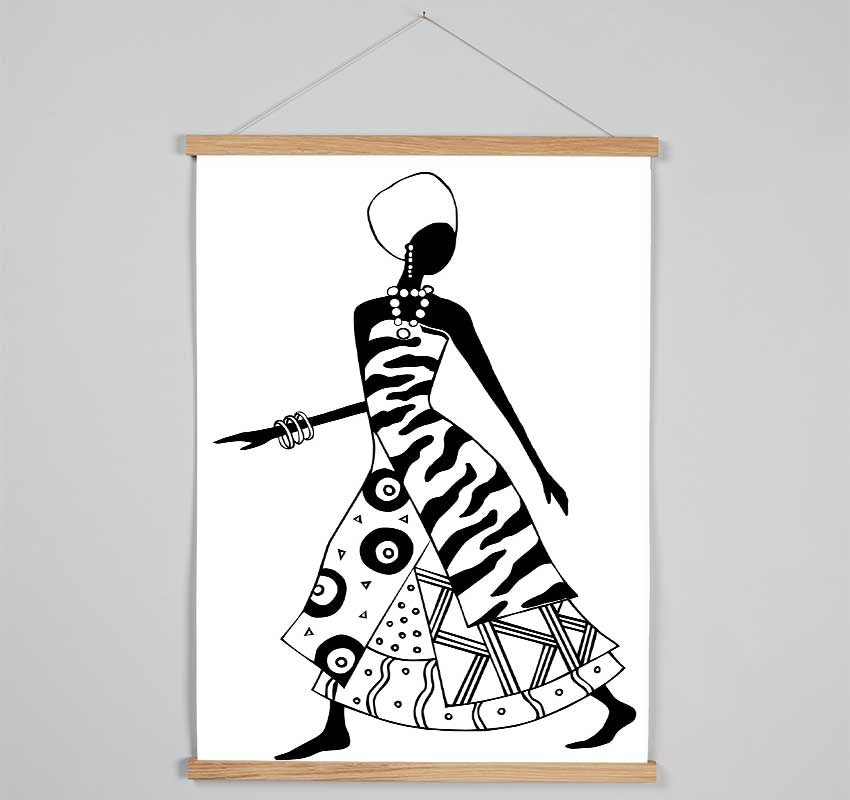 Tribal Dress Hanging Poster - Wallart-Direct UK