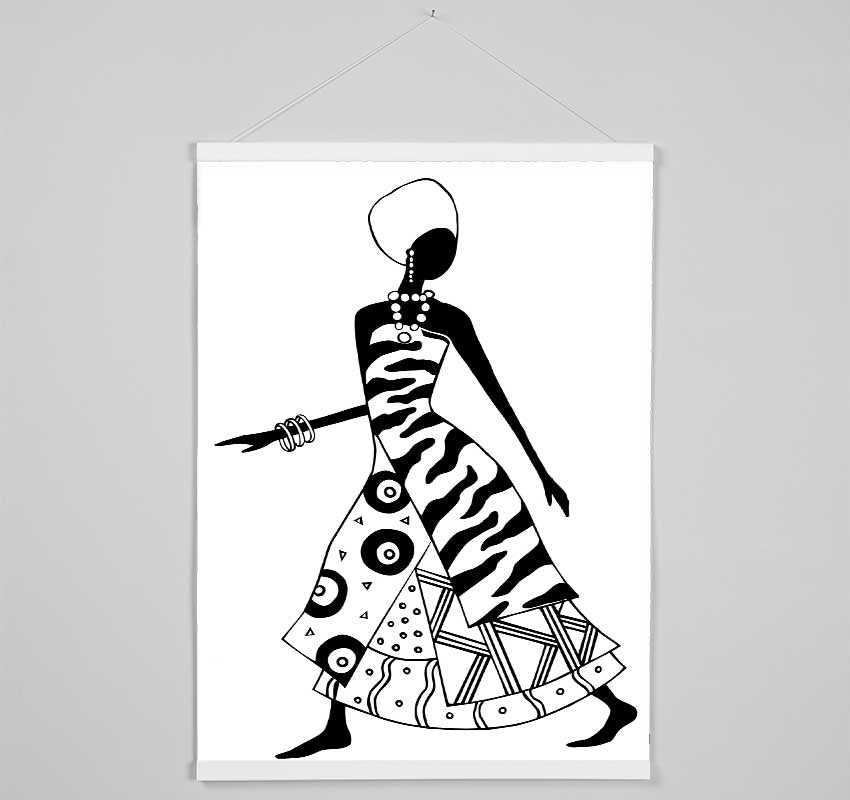 Tribal Dress Hanging Poster - Wallart-Direct UK