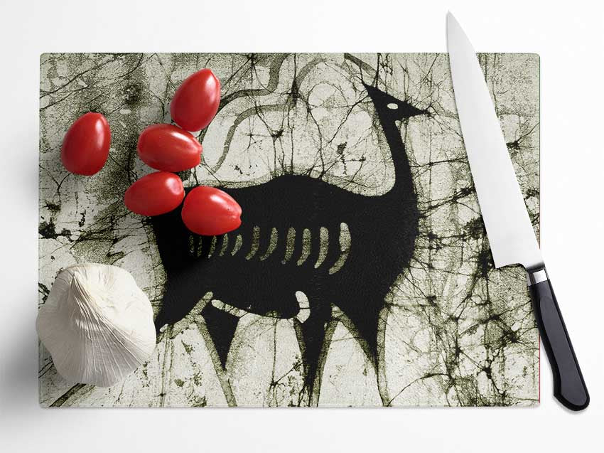 Animal Forest Glass Chopping Board