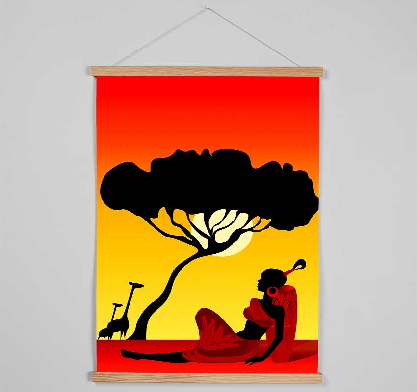 Shading From The African Sun Hanging Poster - Wallart-Direct UK