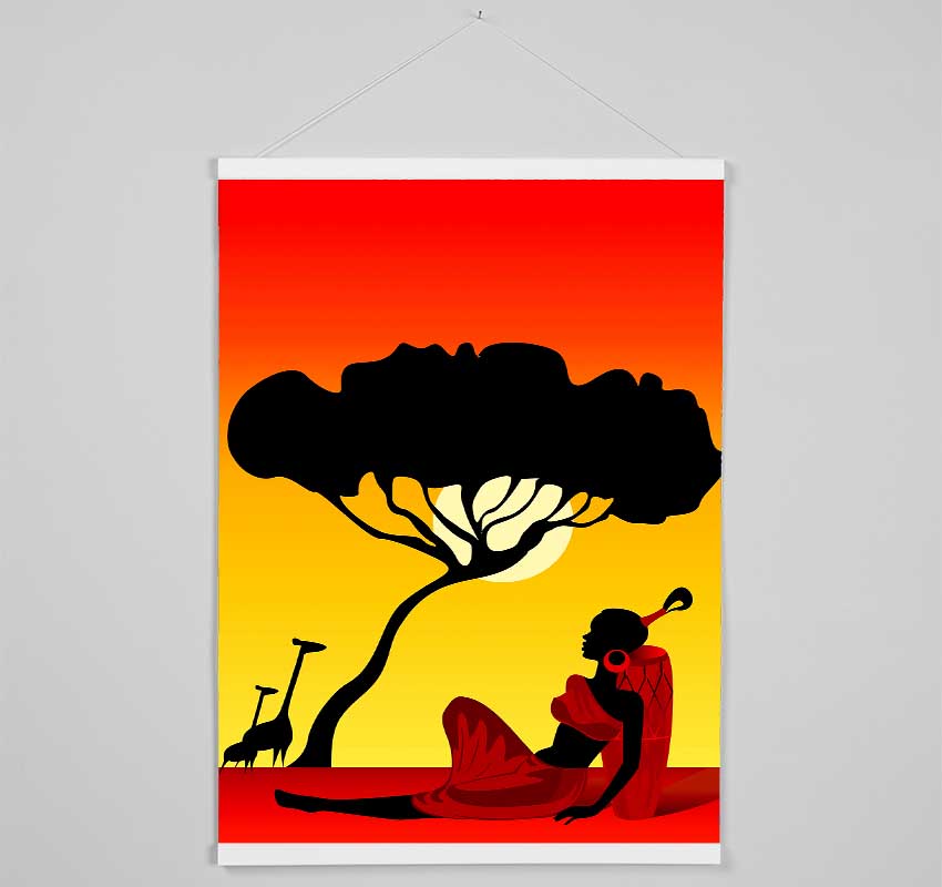 Shading From The African Sun Hanging Poster - Wallart-Direct UK