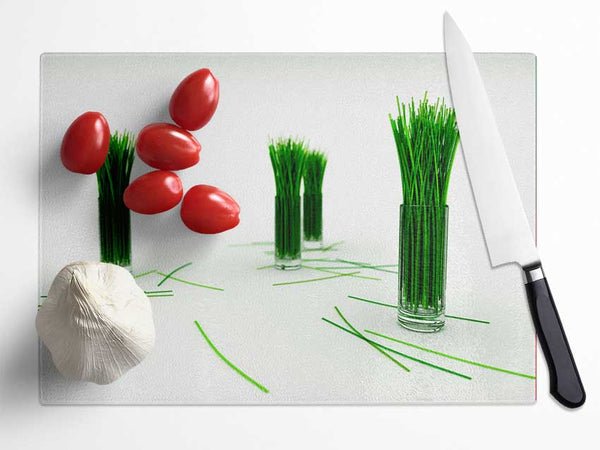 Wheat Glass Grass Glass Chopping Board