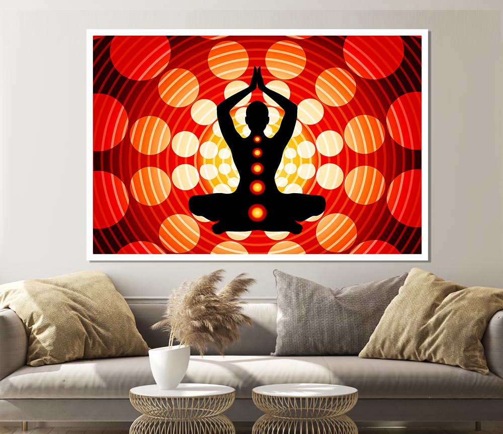 Chakras Body Balance Print Poster Wall Art