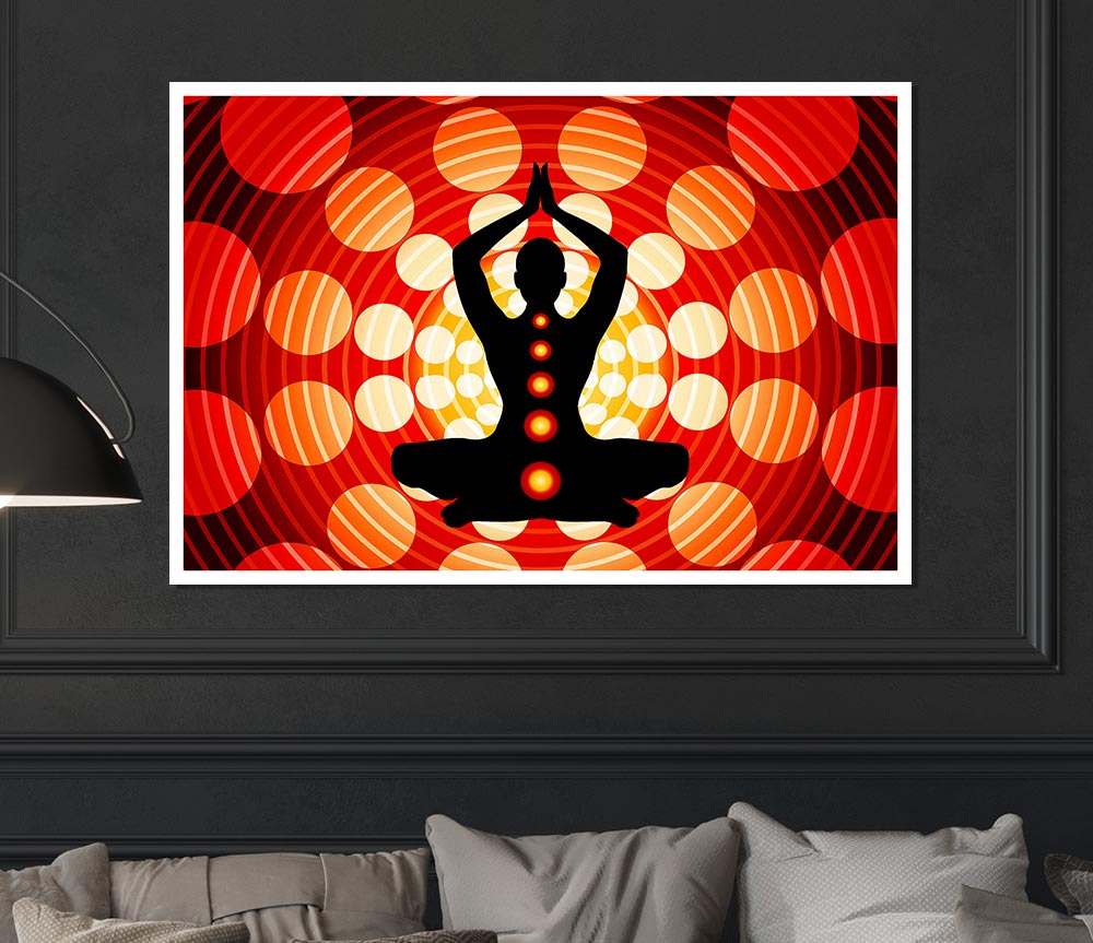 Chakras Body Balance Print Poster Wall Art