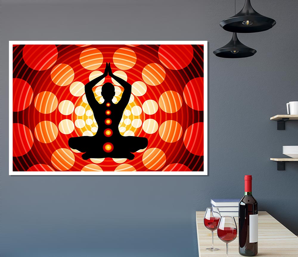 Chakras Body Balance Print Poster Wall Art