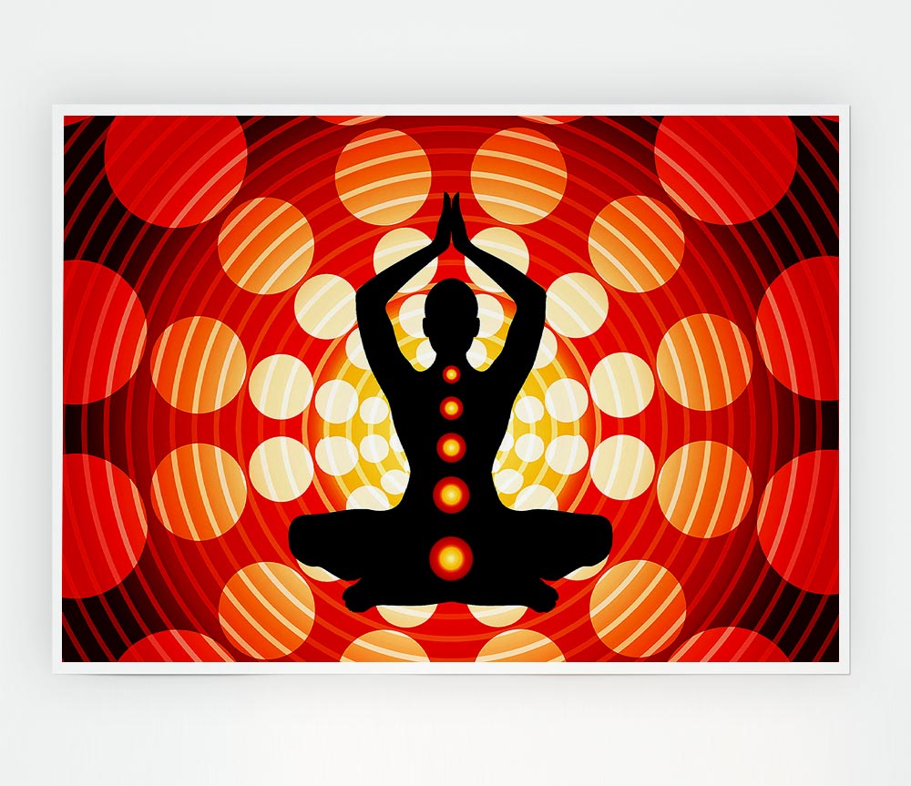 Chakras Body Balance Print Poster Wall Art