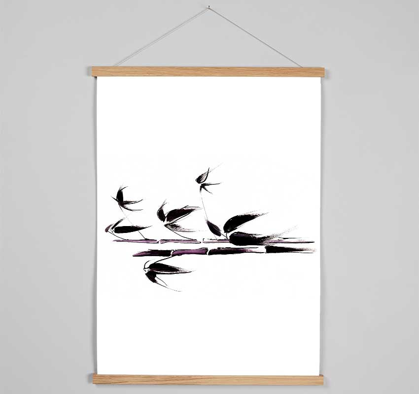 Delicate Bamboo Hanging Poster - Wallart-Direct UK