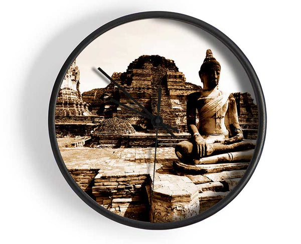 Buddha Ancient Temple Clock - Wallart-Direct UK