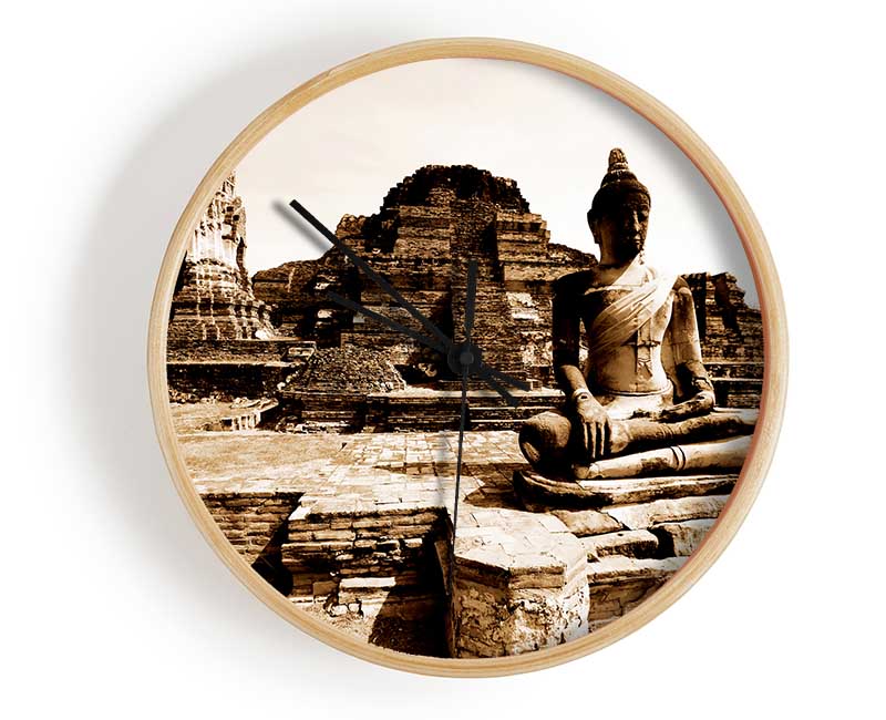 Buddha Ancient Temple Clock - Wallart-Direct UK