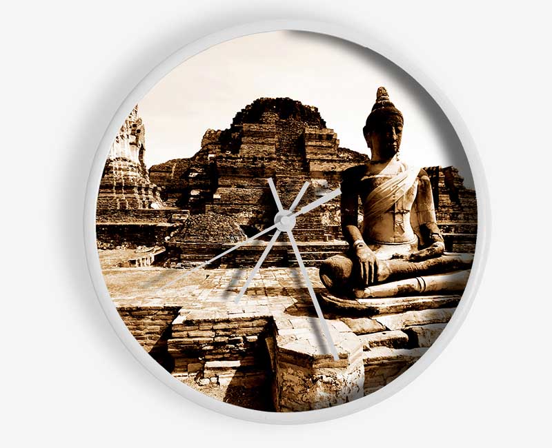 Buddha Ancient Temple Clock - Wallart-Direct UK