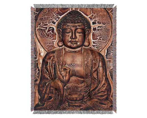 Hindu God Gold Woven Blanket