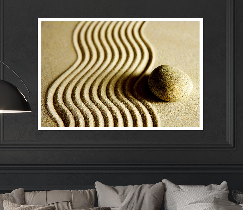 The Perfect Sand Garden Print Poster Wall Art