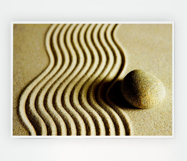 The Perfect Sand Garden Print Poster Wall Art