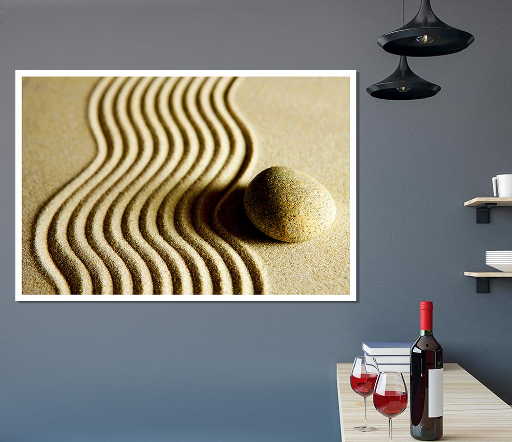 The Perfect Sand Garden Print Poster Wall Art