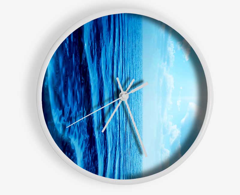 The Blue Star Sun Clock - Wallart-Direct UK