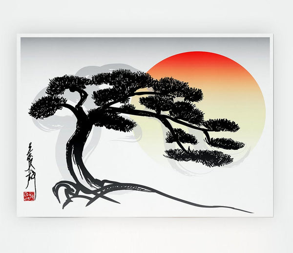 Bonsai Tree Print Poster Wall Art