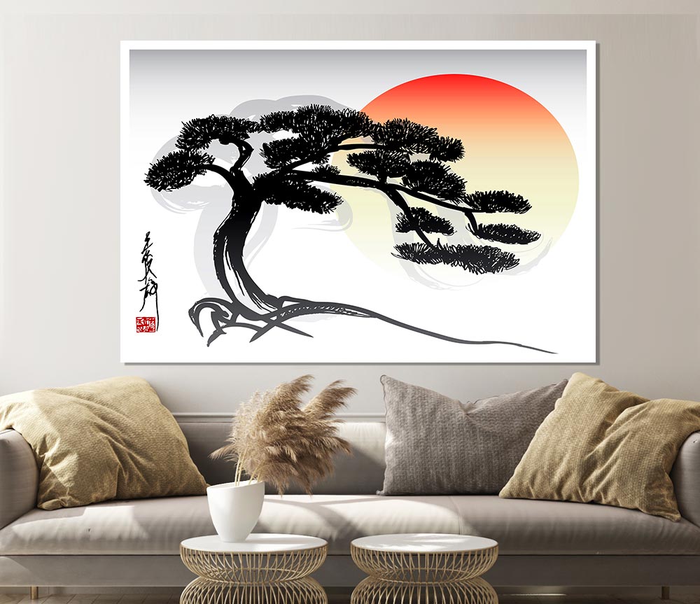 Bonsai Tree Print Poster Wall Art