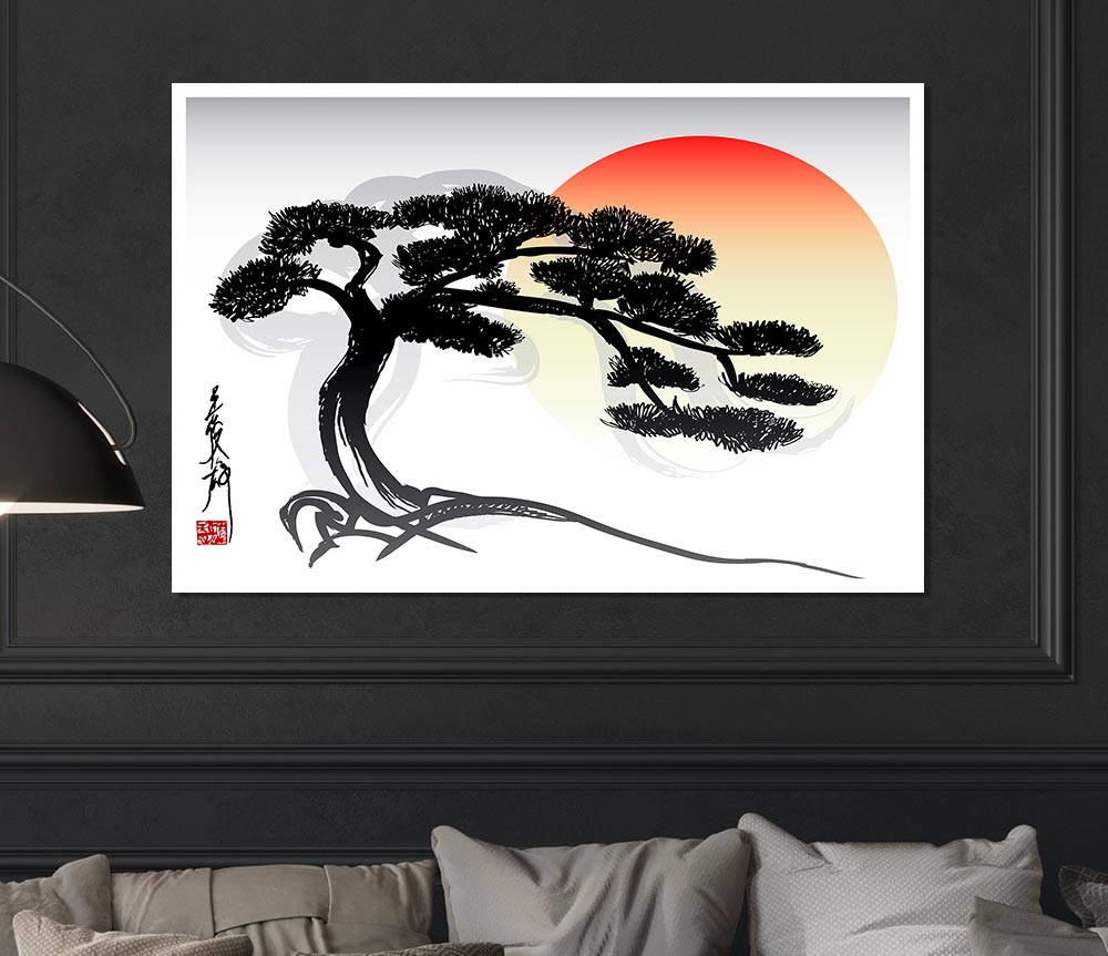 Bonsai Tree Print Poster Wall Art